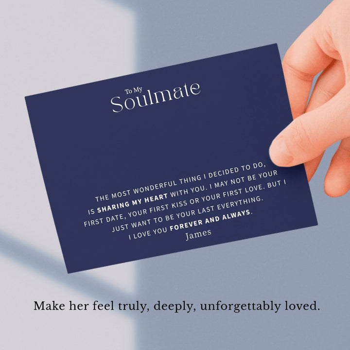 Soulmate 'Forever & Always' Heart Necklace - Sterling Silver Gift For Her