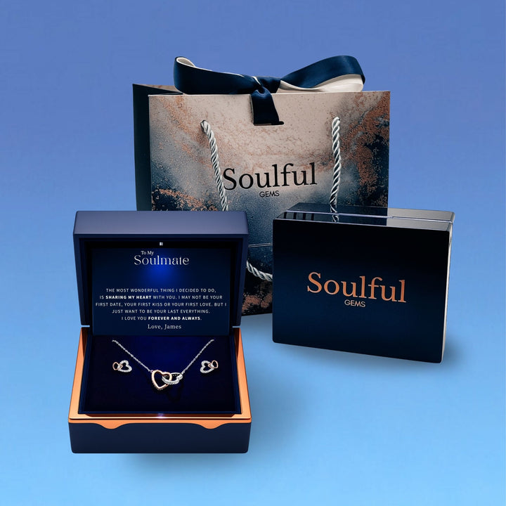 Soulmate 'Forever & Always' Heart Necklace - Sterling Silver Gift For Her