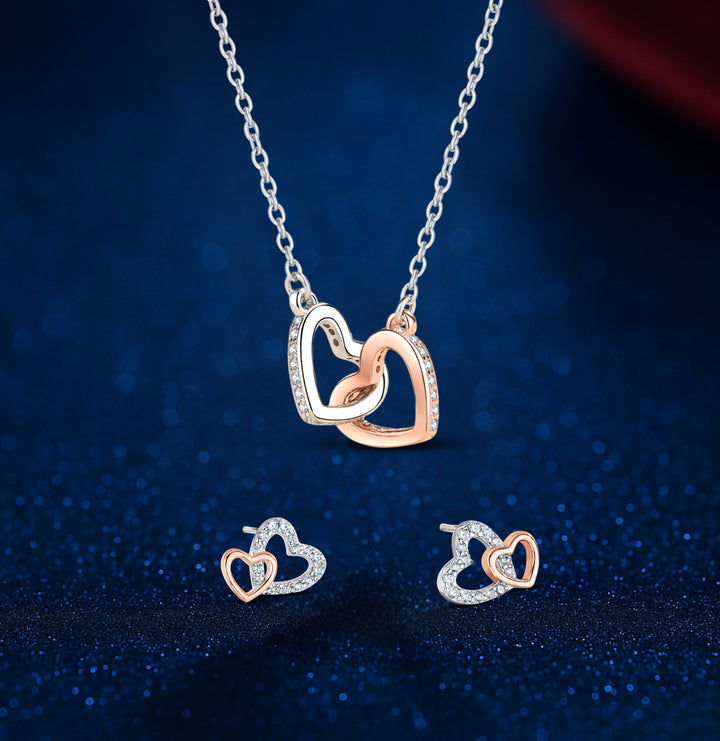 'My Everything' Forever Love Heart Necklace - Sterling Silver.