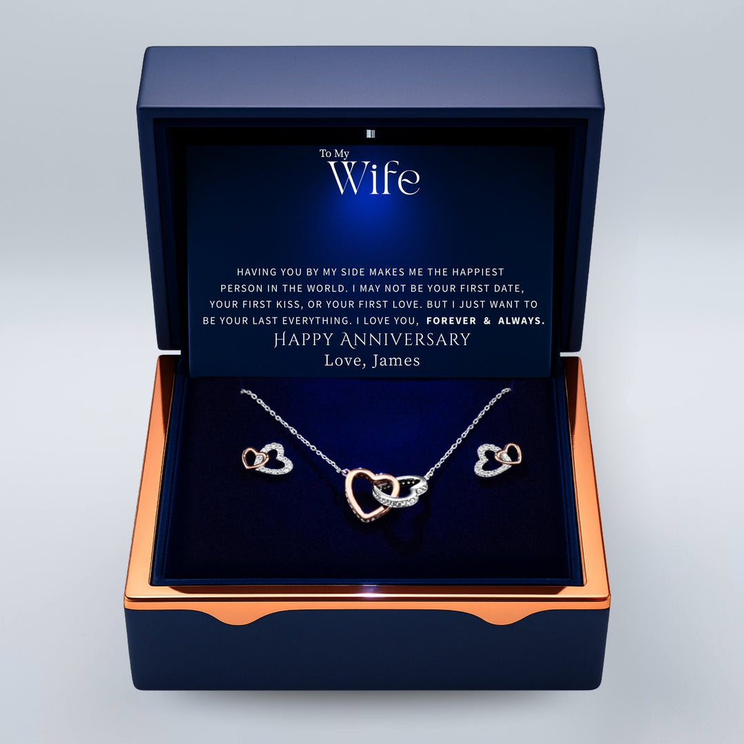 'Forever & Always' Eternal Love Heart Necklace - Sterling Silver